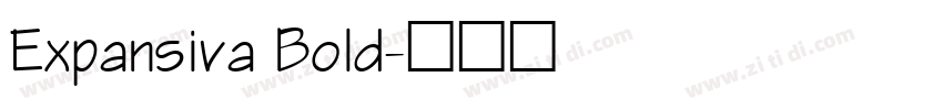 Expansiva Bold字体转换